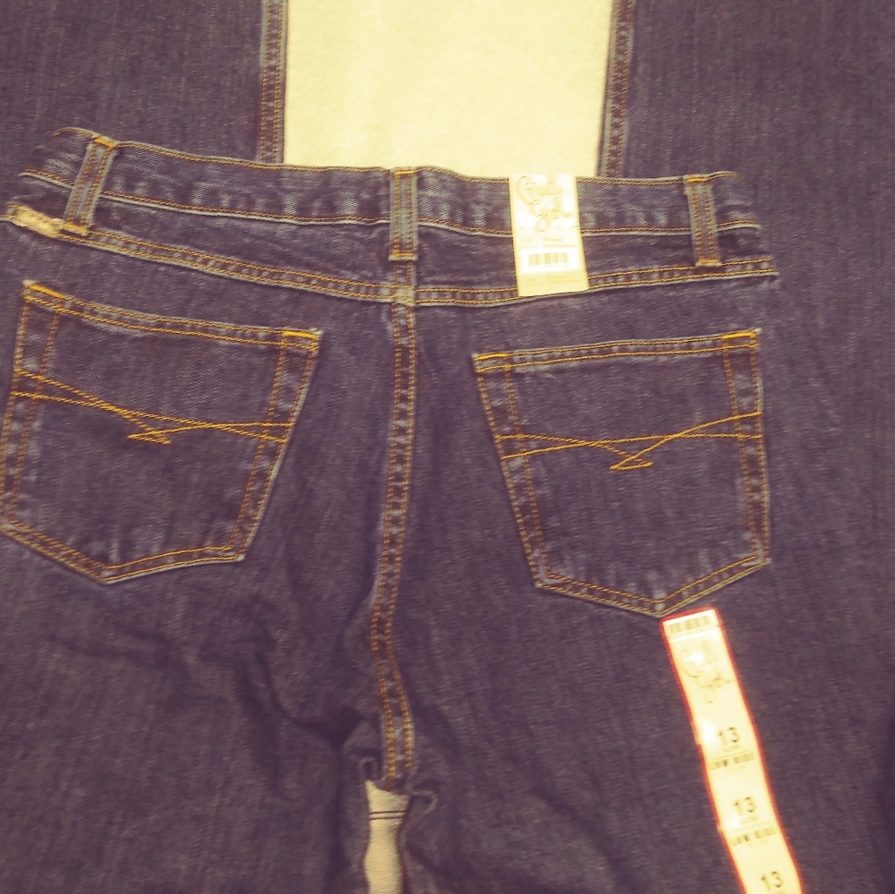 Cruel girl low rise dark blue jeans